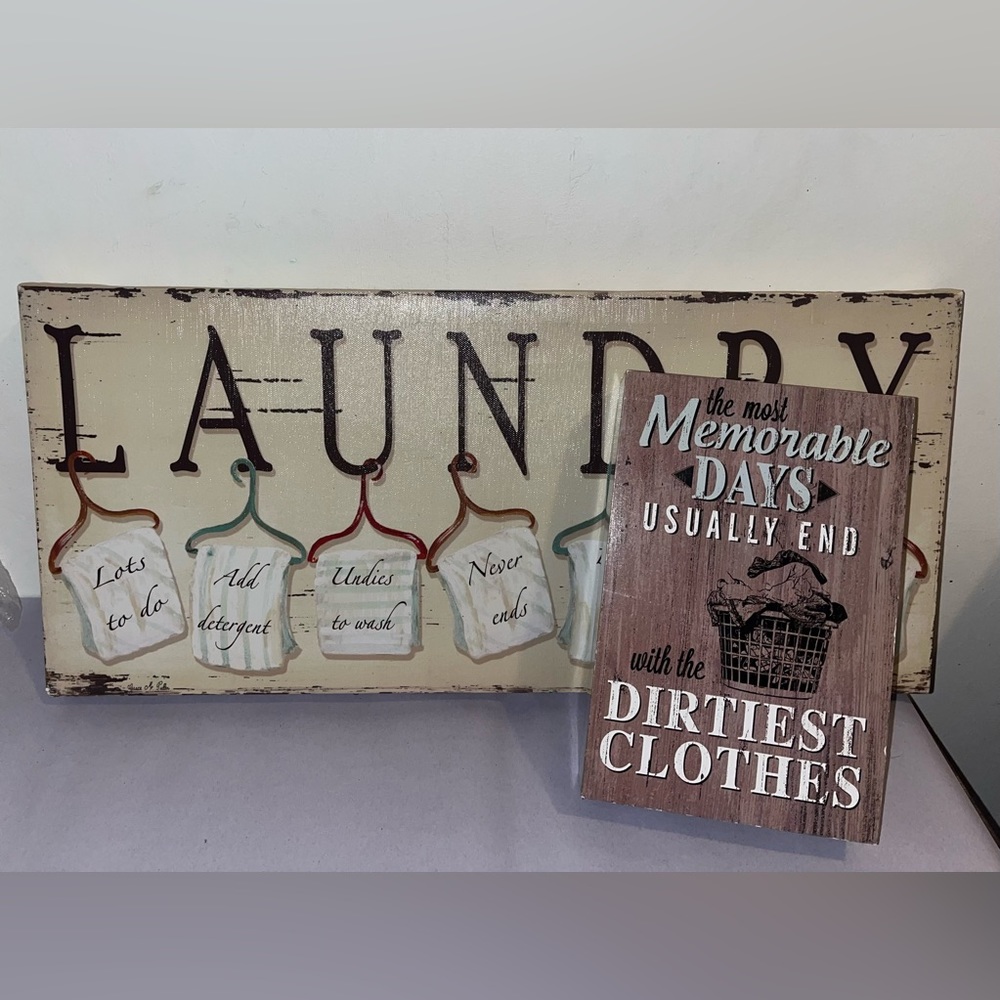 Laundry room decor